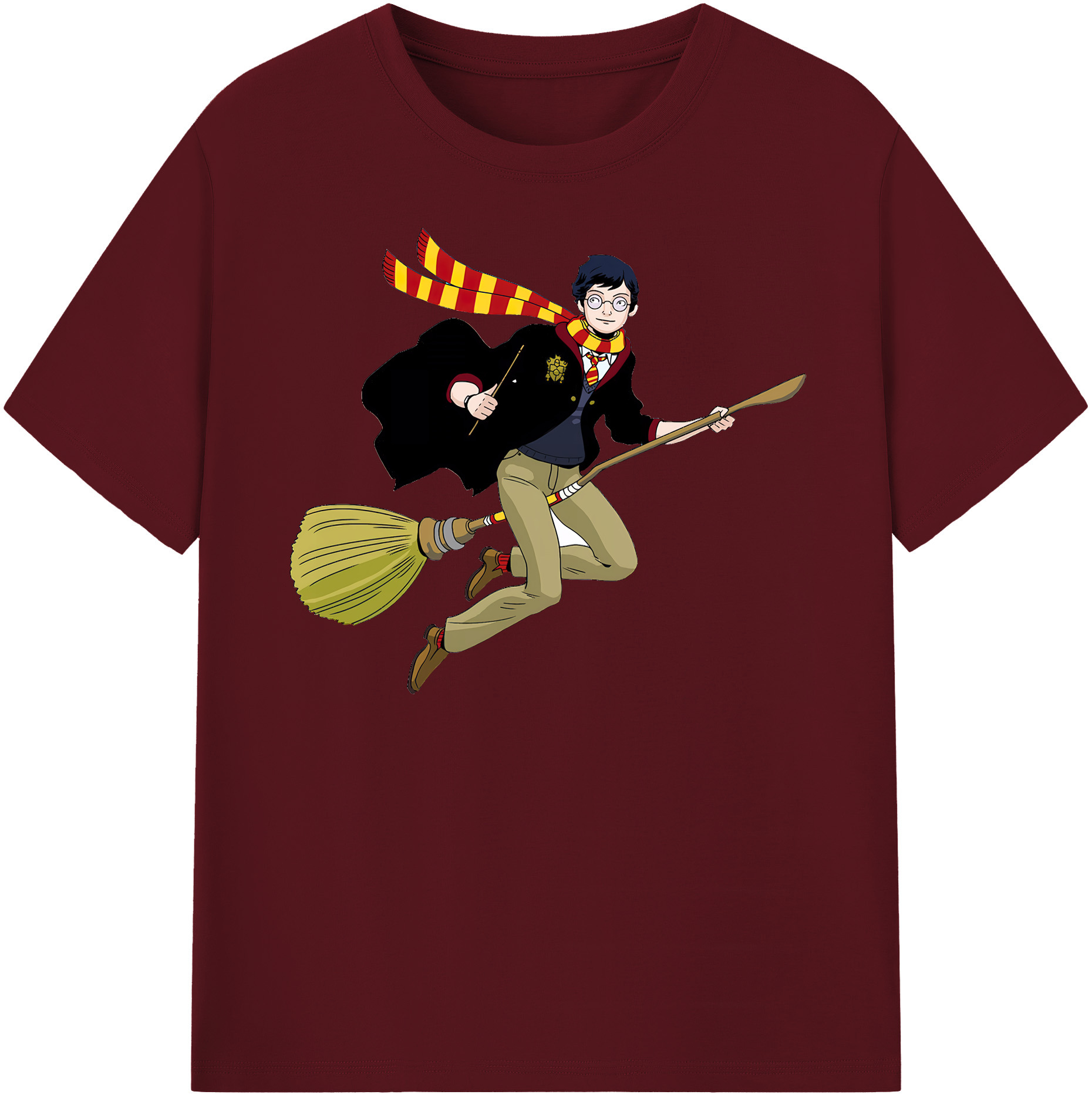 （画像用） Harry Potter ハリー・ポッターシリーズ 綿100％半袖Tシャツ（フロントプリント）